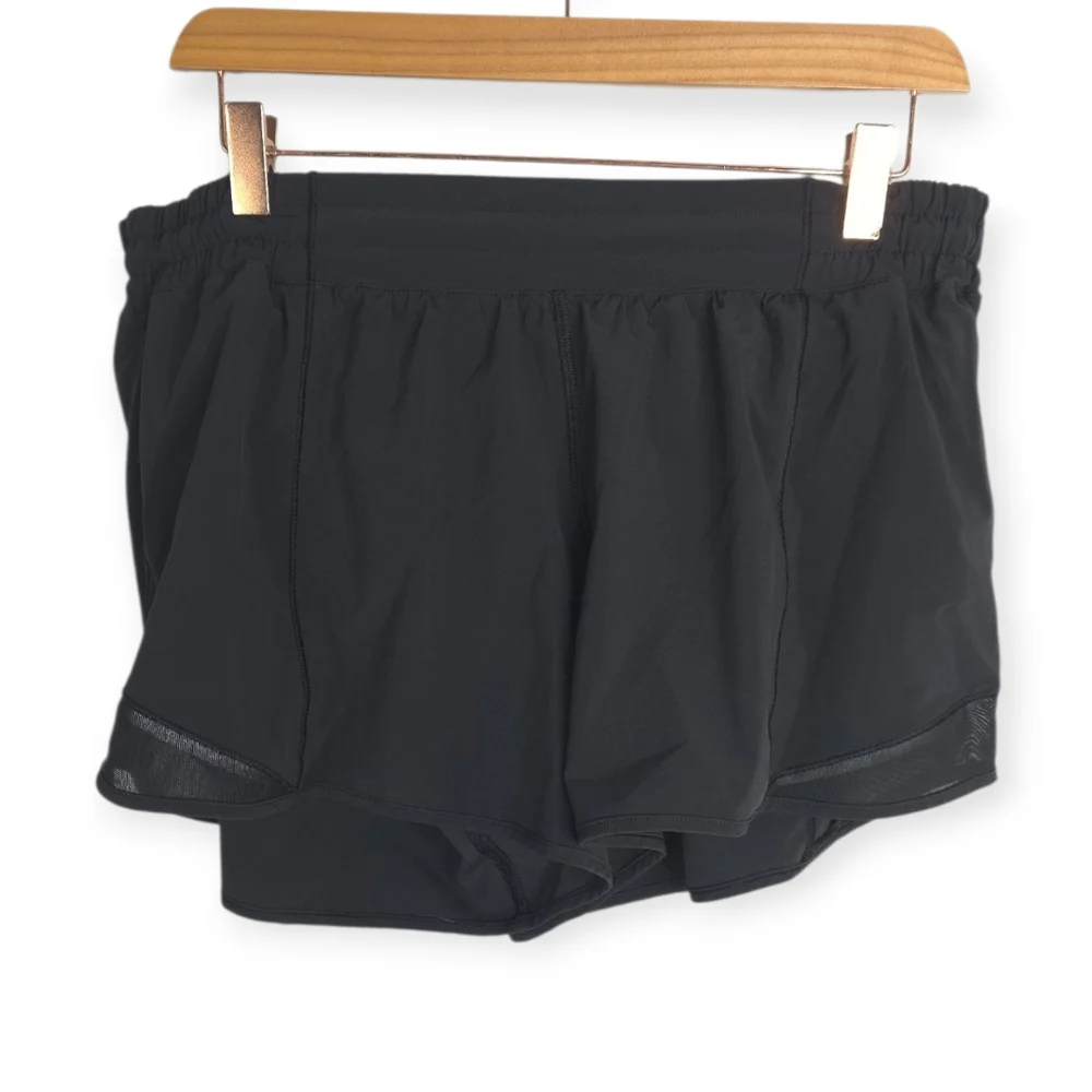Lululemon Hotty Hot Short *Long 4" Black Size 14 Tall - Picture 5 of 10